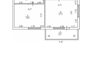 Продается 2-комнатная квартира, 56.4 м2, Новгородская область, улица Щусева, 11к2