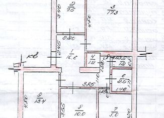 Трехкомнатная квартира на продажу, 71.7 м2, Чувашия, микрорайон Восточный, 25