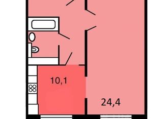 Продается 1-комнатная квартира, 47 м2, Москва, Ярцевская улица, 24к1, Ярцевская улица