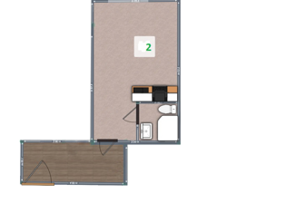 Продаю квартиру студию, 17 м2, посёлок Марьино, улица Харлампиева, 42