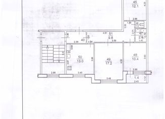 Продам 3-ком. квартиру, 66.1 м2, посёлок городского типа Безенчук, улица Быковского, 79