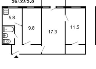 Продается 3-комнатная квартира, 55.4 м2, Москва, Севанская улица, 19к2, Севанская улица