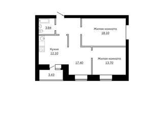 Продажа 2-комнатной квартиры, 68 м2, Тверь, бульвар Гусева, 68, ЖК Южная Застава