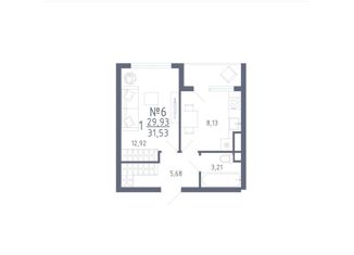 Продаю 1-комнатную квартиру, 31.53 м2, село Нежинка, Фестивальная улица, 27/1