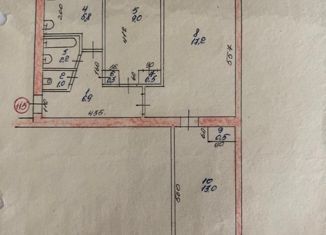 Трехкомнатная квартира на продажу, 56.4 м2, Хабаровский край, проспект Победы, 16