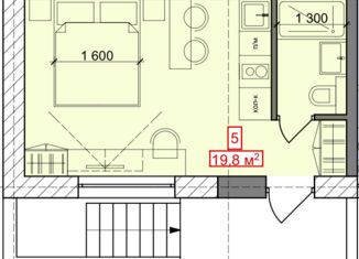 Продам квартиру студию, 19.4 м2, деревня Тупиково, территория базы отдыха Чайка, 1с1