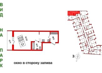 Продаю квартиру студию, 34 м2, Санкт-Петербург, бульвар Головнина, 3к1, ЖК Колумб