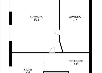 Продается 1-ком. квартира, 35 м2, Краснодар, улица Гастелло, 69, микрорайон 9 километр