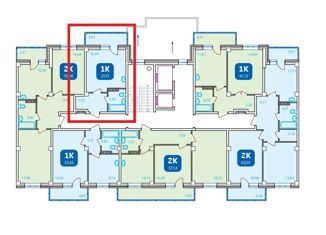 Продается 1-комнатная квартира, 27 м2, Сосновоборск, проспект Мира, 13