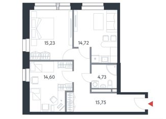 Продажа двухкомнатной квартиры, 65.4 м2, Москва, Востряковское шоссе, 7с6, ЖК Ситимикс