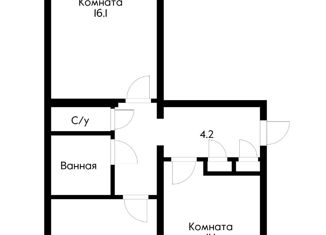 Продается двухкомнатная квартира, 50 м2, Краснодар, Прикубанский округ, улица имени Дзержинского, 133