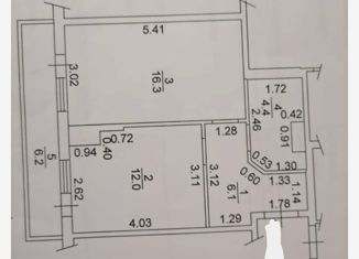 Продам 1-ком. квартиру, 38.7 м2, Краснодар, улица имени Сергея Есенина, 127/2, Музыкальный микрорайон