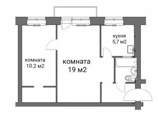 Продажа 2-комнатной квартиры, 43.2 м2, Краснодарский край, Суворовская улица, 13