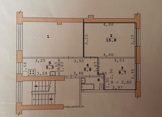 Продается комната, 56.8 м2, Екатеринбург, проспект Ленина, 52к2, метро Площадь 1905 года