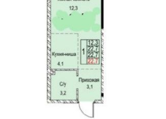 Продаю квартиру студию, 22.7 м2, Москва, Газгольдерная улица, 8, ЖК Профит