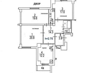 Продажа 3-комнатной квартиры, 106 м2, Москва, Люблинская улица, 179/1, метро Марьино