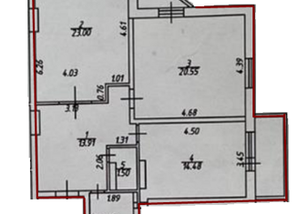 Продажа 2-комнатной квартиры, 78 м2, Краснодар, Постовая улица, 23, Постовая улица