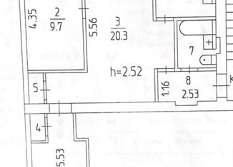 Продаю 3-ком. квартиру, 54.6 м2, Пермь, улица Качалова, 12, Индустриальный район