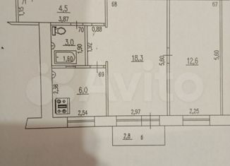 Продается двухкомнатная квартира, 44.4 м2, Самара, улица Александра Матросова, 50, метро Советская