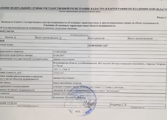 Продается земельный участок, 12 сот., село Барское Татарово, улица Труда