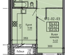 Продам 1-комнатную квартиру, 39 м2, Санкт-Петербург, Невский район, Советский проспект, 41к1