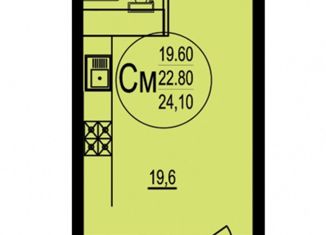 Продам квартиру студию, 25 м2, Краснодар, ЖК Радуга, улица Евгении Жигуленко, 7лит2