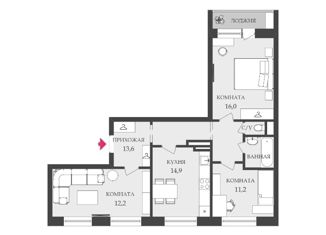 Продам 3-комнатную квартиру, 79.5 м2, Санкт-Петербург, улица Котина, 6к1, улица Котина