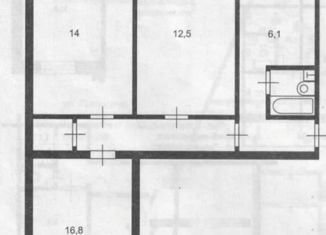 Продаю 3-ком. квартиру, 56.5 м2, Челябинская область, Краснознамённая улица, 25А