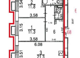 Продаю 2-комнатную квартиру, 59.9 м2, Москва, Салтыковская улица, 6/2к2