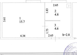 Продам однокомнатную квартиру, 25.1 м2, Сибай, улица Белова, 24/1