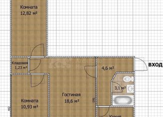 Продажа 3-комнатной квартиры, 58 м2, Санкт-Петербург, Новосибирская улица, 3, Новосибирская улица