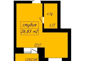 Продам квартиру студию, 26.83 м2, Муром, Карачаровское шоссе, 17