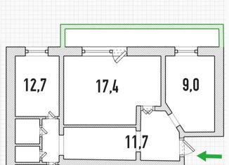 Продаю 3-комнатную квартиру, 72.1 м2, Карелия, переулок Попова, 8