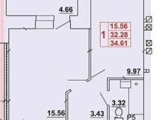 Продажа 1-ком. квартиры, 35 м2, Ейск, улица Свободы, 38/1