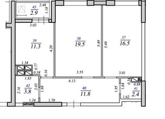 Двухкомнатная квартира на продажу, 66.8 м2, Самара, Революционная улица, 101Дс1, ЖК Сокол