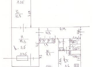 Продам 3-ком. квартиру, 63.4 м2, рабочий посёлок Урдома, улица Энтузиастов, 2Б