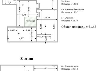 Таунхаус на продажу, 229 м2, деревня Рыбаки, 1-я Заповедная улица, 1