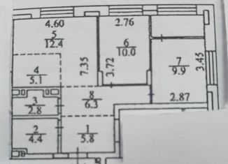 Продажа двухкомнатной квартиры, 57 м2, Новосибирск, улица Ясный Берег, 23, ЖК Ясный Берег