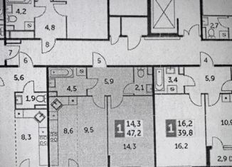1-комнатная квартира на продажу, 44.9 м2, Калужская область, проспект Ленина, 217