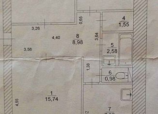 Продажа 3-комнатной квартиры, 62.4 м2, Ульяновская область, улица Гафурова, 5А