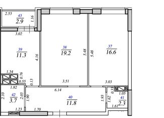 Продаю двухкомнатную квартиру, 66.4 м2, Самара, Революционная улица, 101Вк2, ЖК Сокол