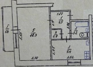 Продаю 1-ком. квартиру, 35 м2, поселок городского типа Приморский, Железнодорожная улица, 7