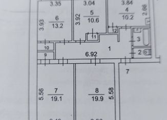 Продается 4-ком. квартира, 94.6 м2, Томск, улица Белинского, 70