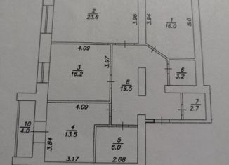 Продажа трехкомнатной квартиры, 100.9 м2, Новосибирск, Гэсстроевская улица, 2/1, Гэсстроевская улица