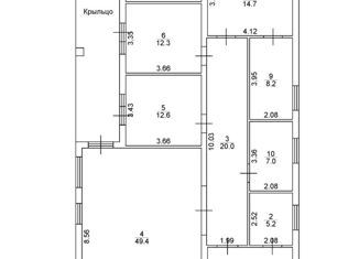 Продаю дом, 153 м2, деревня Игнатово, Таманская улица