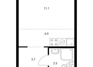 Комната на продажу, 23.5 м2, Одинцово, жилой комплекс Одинцово-1, к1.18.2