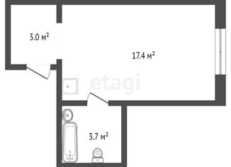 Продам квартиру студию, 23.5 м2, Белокуриха, Бийская улица, 13