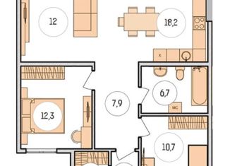 Таунхаус на продажу, 76.4 м2, село Ягодное, 6-й Дорогой переулок, 3Б