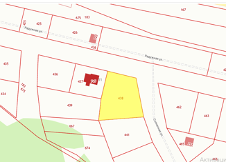 Продажа участка, 15 сот., деревня Красное Поле, Радужная улица, 11