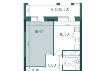Продажа 1-ком. квартиры, 40.5 м2, Казань, жилой комплекс Свобода, с2, Ново-Савиновский район